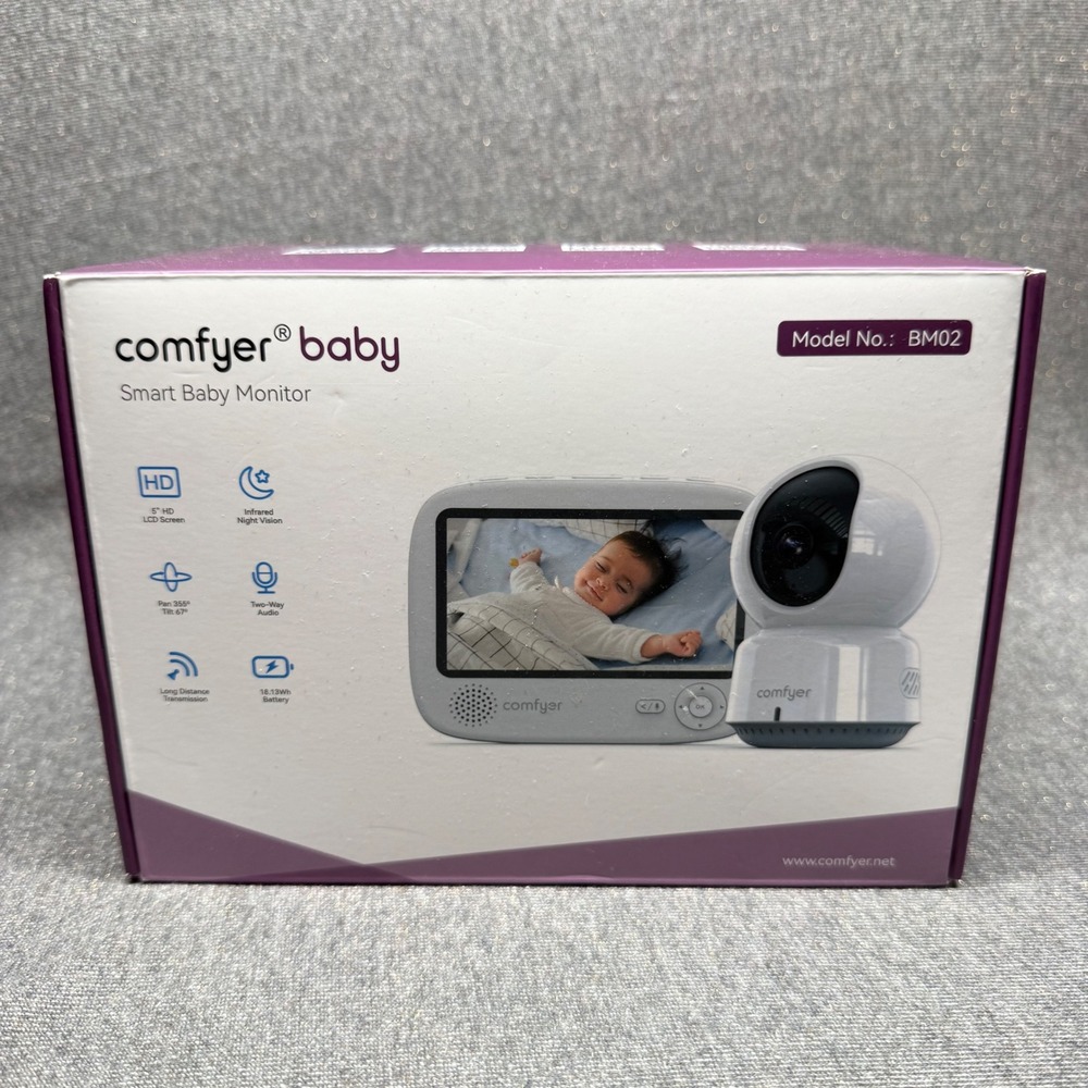Comfyer Baby Smart Baby Monitor BM02 5" HD LCD Screen Night Vision Two-Way Audio